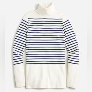 J crew Perfect-fit turtleneck in stripe